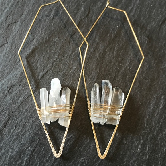Beautiful lightweight crystal earrings - Picture 3 of 7